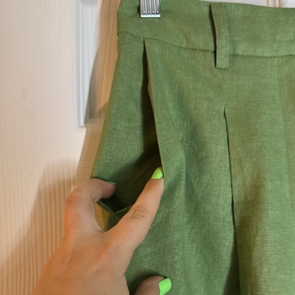 Deluc Muted Green Flare Pants - Picture 2 of 9
